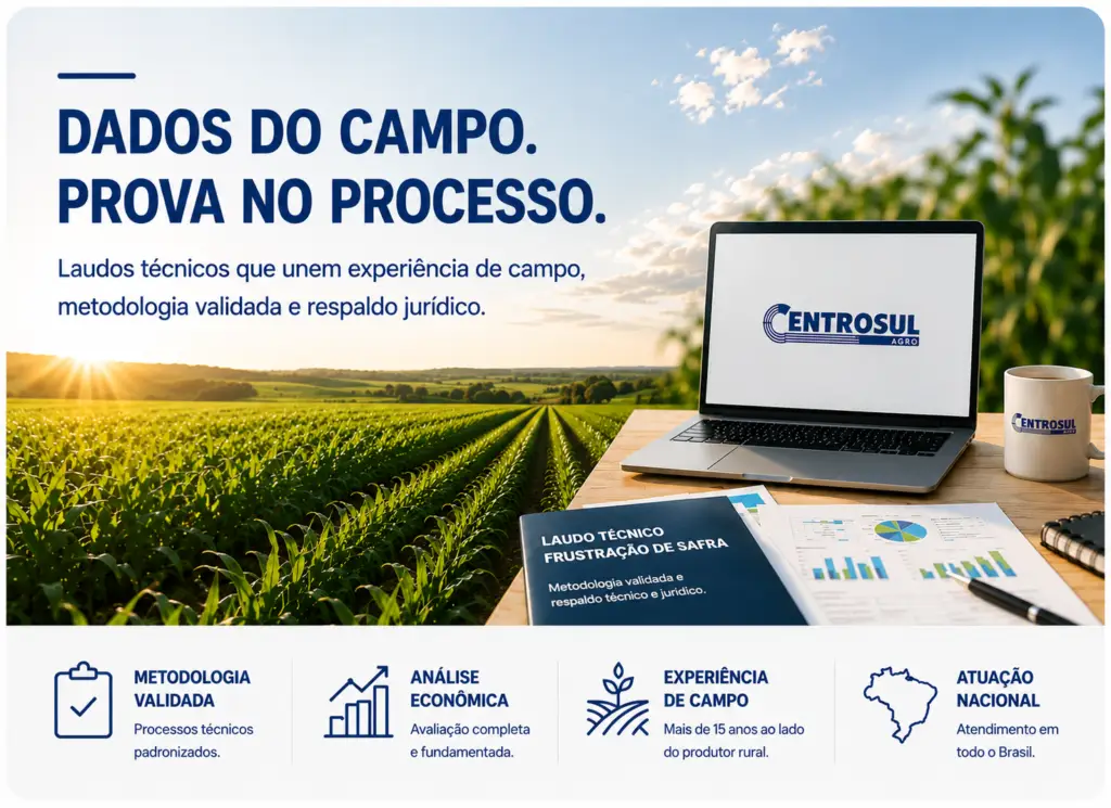 Imagem ilustrando alguns dos campos de atuação da Centro Sul Agro.